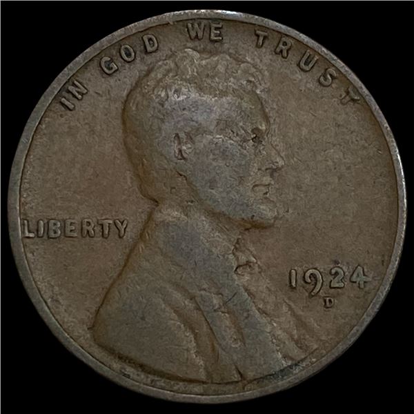 1924-D Lincoln Wheat Cent LIGHTLY CIRCULATED