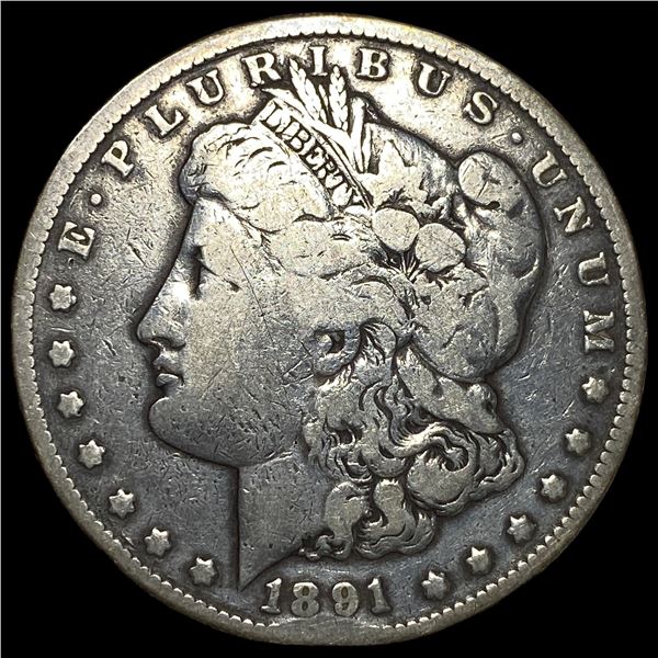 1891-CC Silver Morgan Dollar LIGHTLY  CIRCULATED