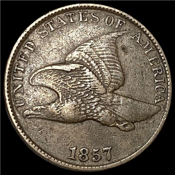 1857 Flying Eagle Cent ABOUT UNCIRCULATED