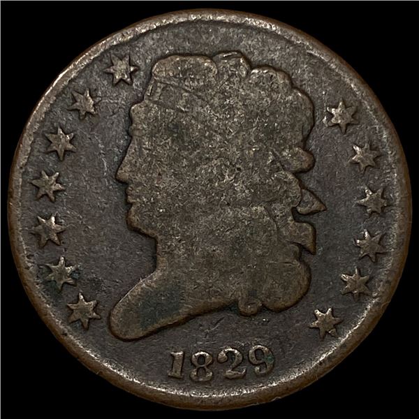 1829 Classic Head Half Cent LIGHTLY  CIRCULATED