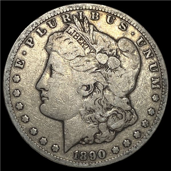 1890-CC Silver Morgan Dollar LIGHTLY  CIRCULATED