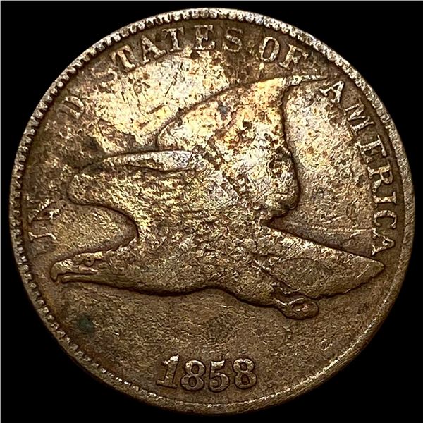 1858 Copper-Nickel Flying Eagle Cent LIGHTLY  CIRCULATED