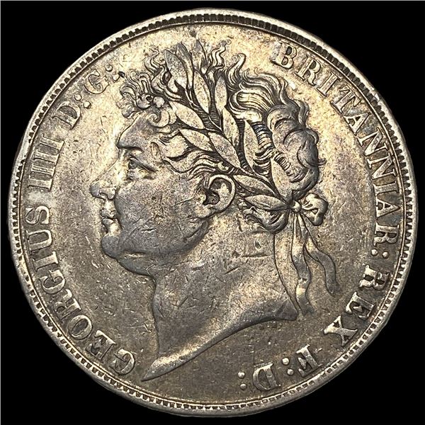1821 Silver Crown George IV Great Britain  LIGHTLY CIRCULATED