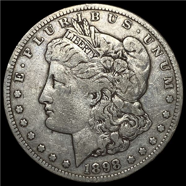 1898-S Silver Morgan Dollar ABOUT  UNCIRCULATED