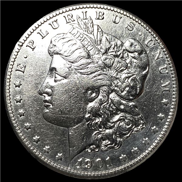1901-S Silver Morgan Dollar ABOUT  UNCIRCULATED