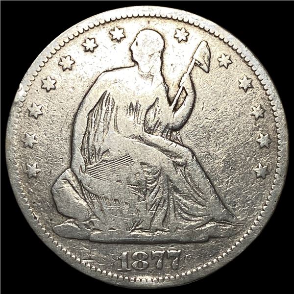 1877-S Silver Half Dollar ABOUT UNCIRCULATED
