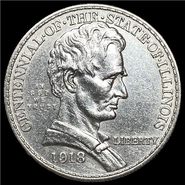 1918 Silver Half Dollar Illinois Centennial  UNCIRCULATED