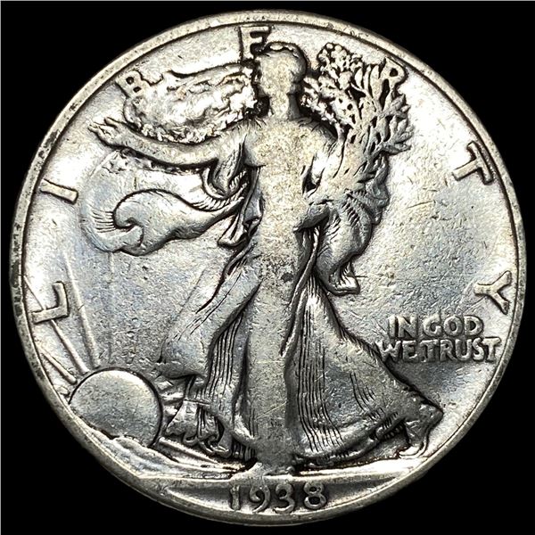 1938-D Silver Walking Liberty Half Dollar  CLOSELY UNCIRCULATED