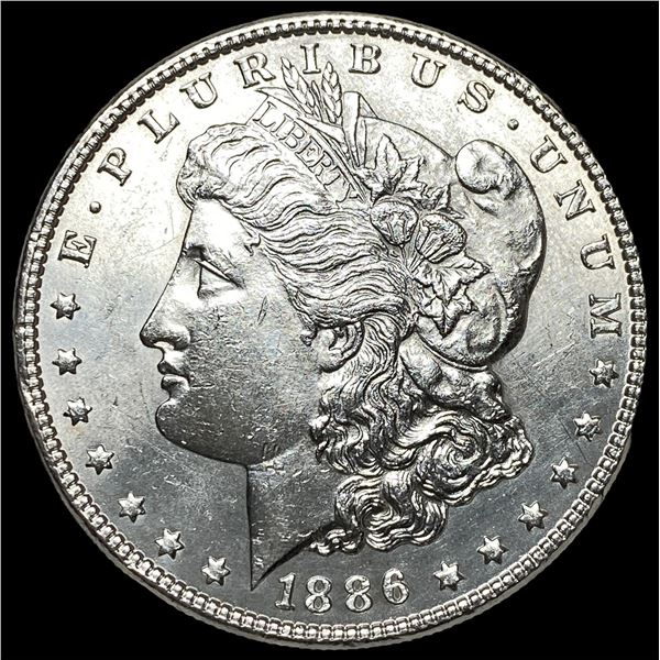 1886 Silver Morgan Dollar CLOSELY  UNCIRCULATED