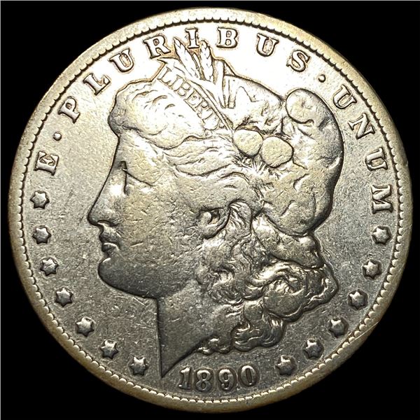 1890-CC Silver Morgan Dollar LIGHTLY  CIRCULATED
