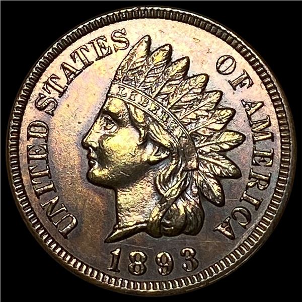 1893 Indian Head Cent GEM BU
