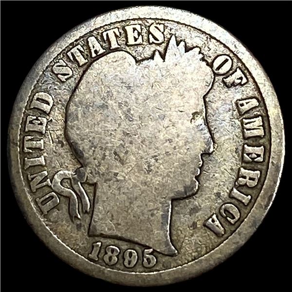 1895-S Silver Barber Dime LIGHTLY CIRCULATED