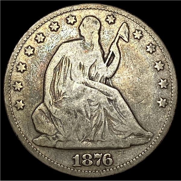 1876 Seated Liberty Half Dollar LIGHTLY  CIRCULATED