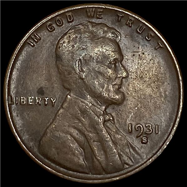 1931-S Lincoln Wheat Cent NEARLY UNCIRCULATED