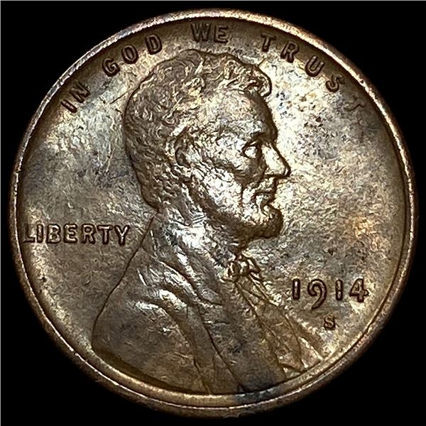 1914-S Lincoln Wheat Cent CHOICE BU
