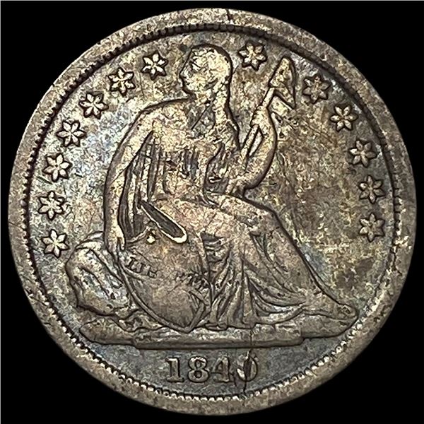 1840-O Seated Liberty Dime NEARLY  UNCIRCULATED