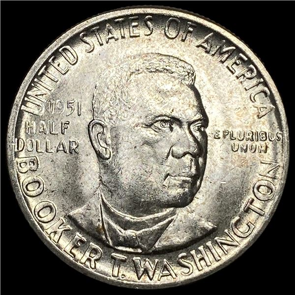 1951 Silver Half Dollar Booker T. Washington  SUPERB GEM BU