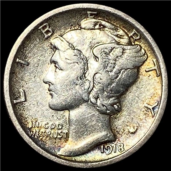 1918 Mercury Dime NICELY CIRCULATED