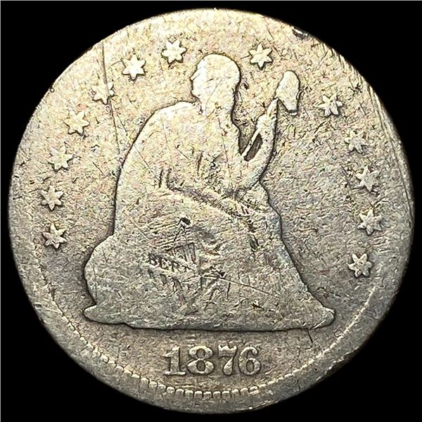 1876 Seated Liberty Quarter LIGHTLY  CIRCULATED