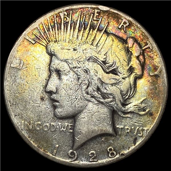 1928 Peace Silver Dollar LIGHTLY CIRCULATED