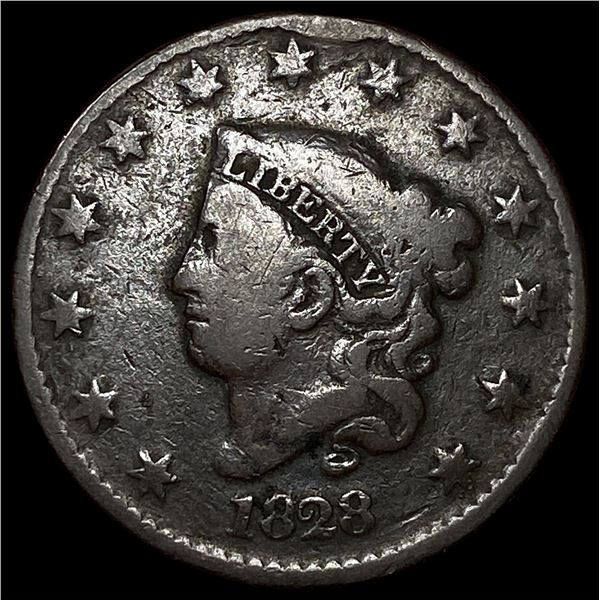 1828 Coronet Head Large Cent LIGHTLY  CIRCULATED