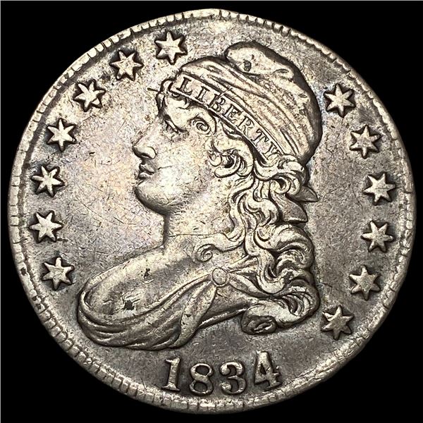 1834 Capped Bust Half Dollar CHOICE AU