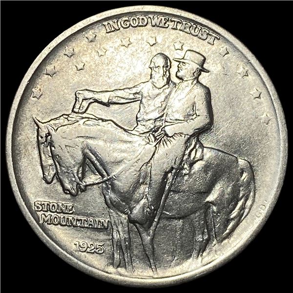 1925 Silver Half Dollar Stone Mountain  CLOSELY UNCIRCULATED