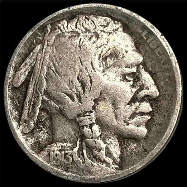 1913-S Type 1 Buffalo Nickel LIGHTLY  CIRCULATED