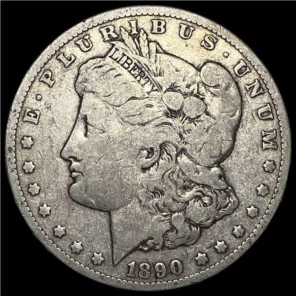 1890-CC Silver Morgan Dollar NEARLY  UNCIRCULATED
