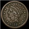 Image 1 : 1844 Braided Hair Large Cent ABOUT  UNCIRCULATED