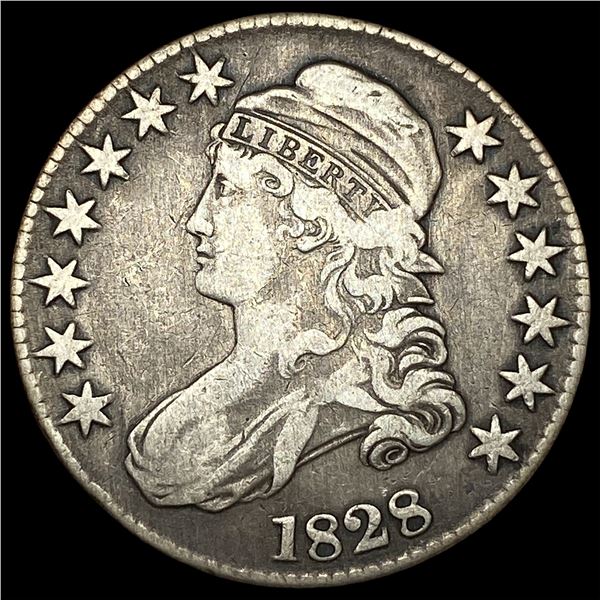 1828 Capped Bust Half Dollar LIGHTLY  CIRCULATED