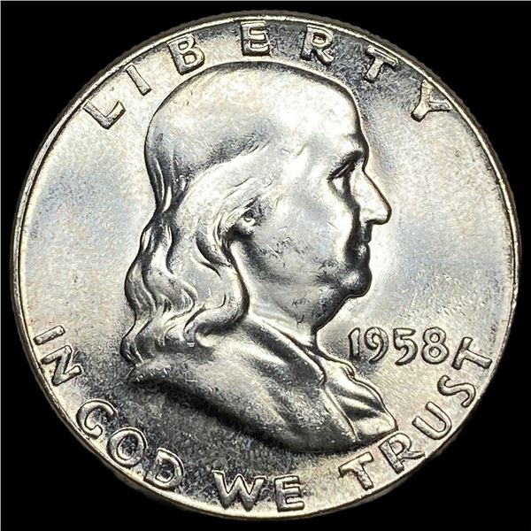 1958 Franklin Half Dollar GEM BU