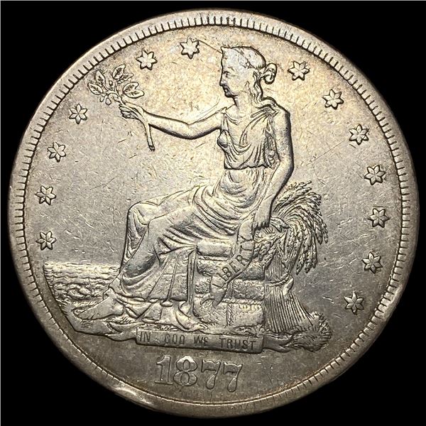 1877-S Silver Trade Dollar NEARLY  UNCIRCULATED