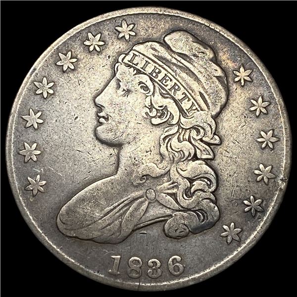 1836 Capped Bust Half Dollar NEARLY  UNCIRCULATED