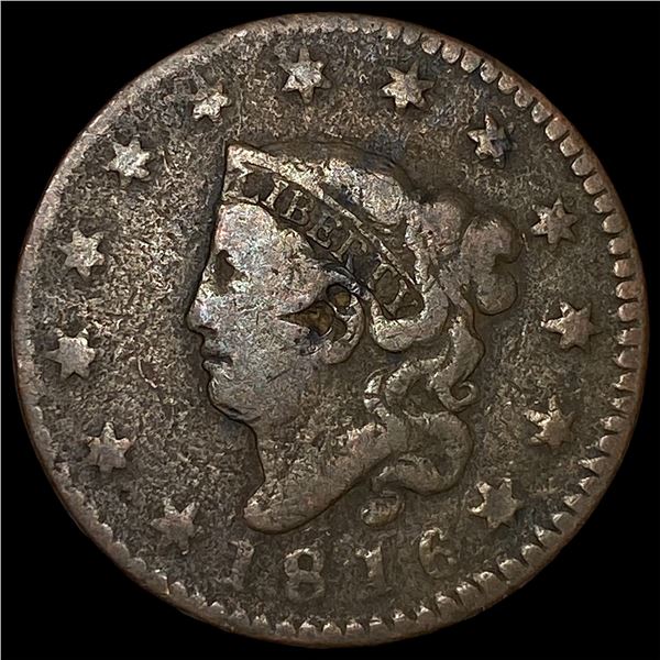 1816 Coronet Head Large Cent LIGHTLY  CIRCULATED