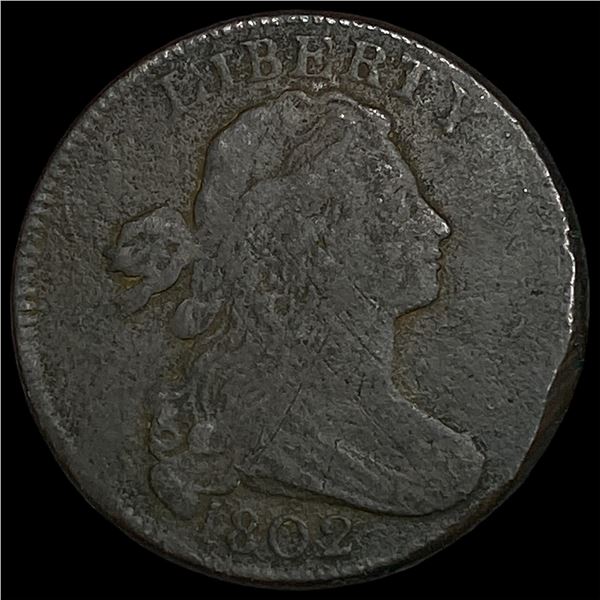 1802 Draped Bust Large Cent LIGHTLY  CIRCULATED