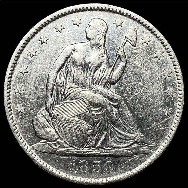 1859-O Silver Half Dollar CLOSELY  UNCIRCULATED