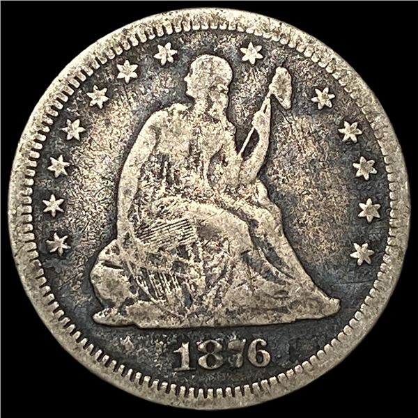 1876 Seated Liberty Quarter LIGHTLY  CIRCULATED
