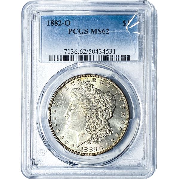 1882-O Morgan Silver Dollar PCGS MS62