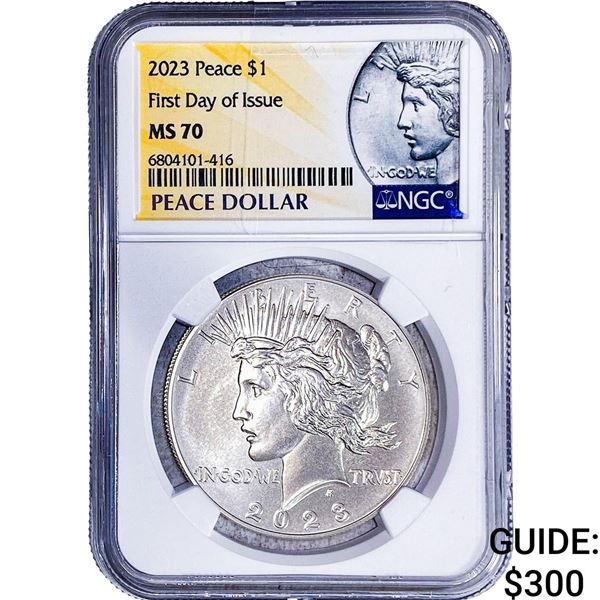 2023 Silver Peace Dollar NGC MS70