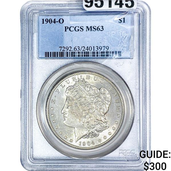 1904-O Morgan Silver Dollar PCGS MS63