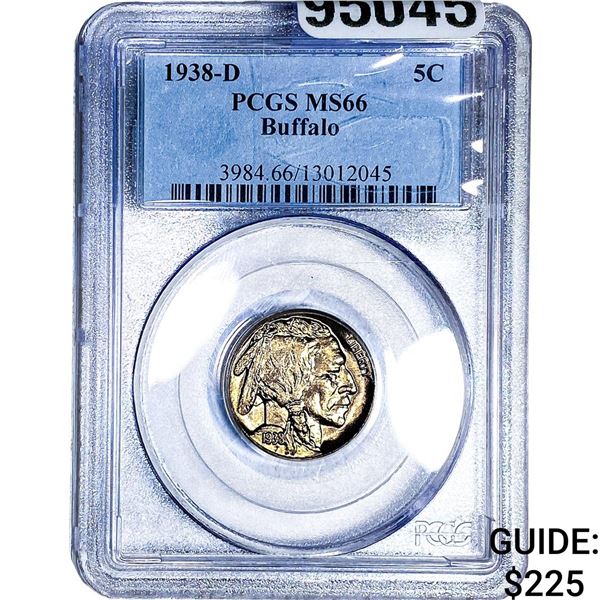1938-D Buffalo Nickel PCGS MS66