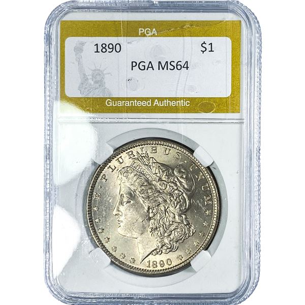 1890 Morgan Silver Dollar PGA MS64