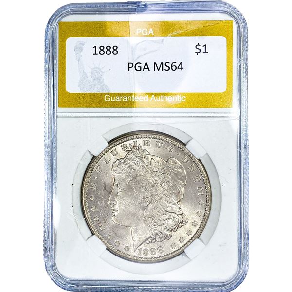 1888 Morgan Silver Dollar PGA MS64