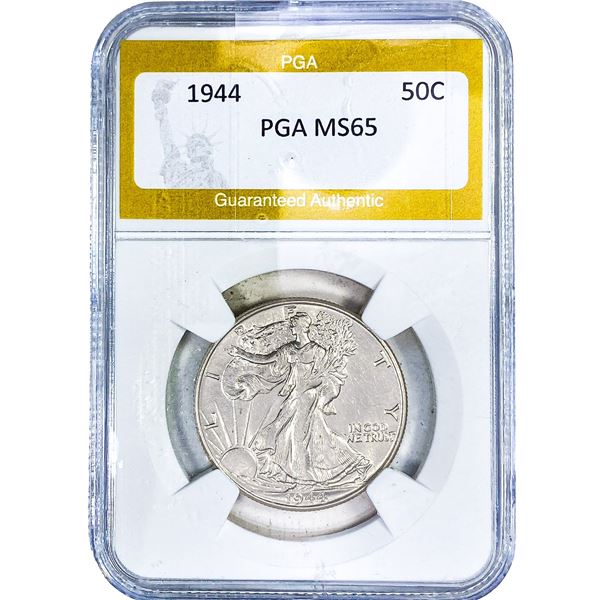 1944 Walking Liberty Half Dollar PGA MS65