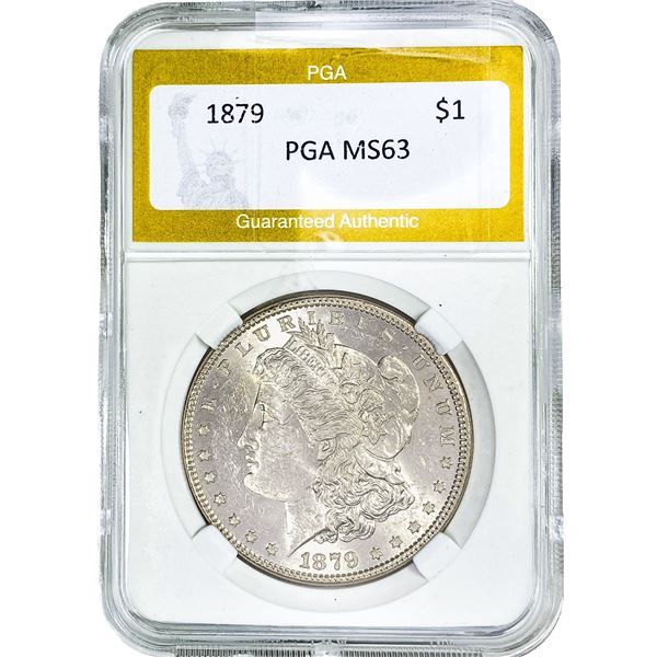 1879 Morgan Silver Dollar PGA MS63