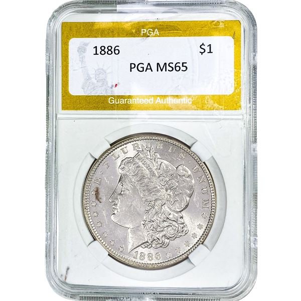1886 Morgan Silver Dollar PGA MS65