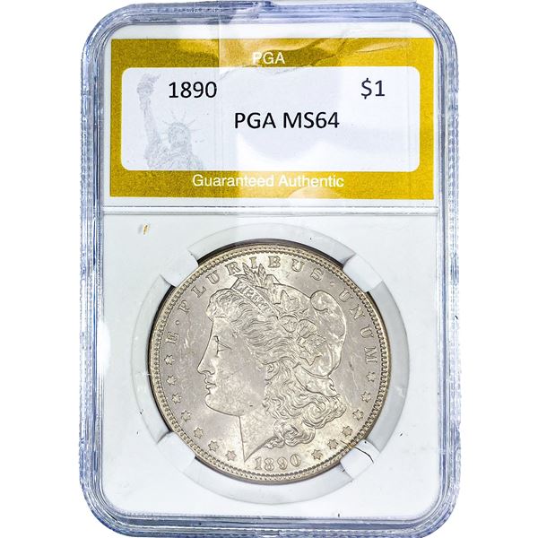 1890 Morgan Silver Dollar PGA MS64