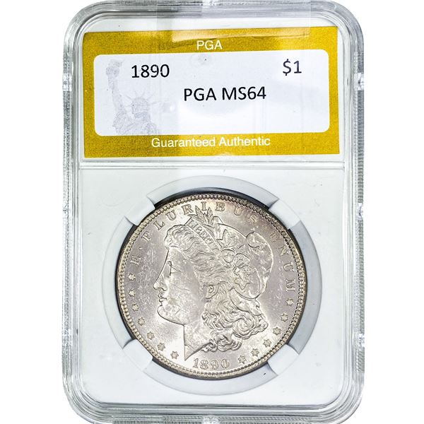 1890 Morgan Silver Dollar PGA MS64