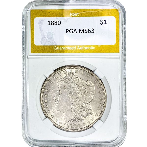 1880 Morgan Silver Dollar PGA MS63